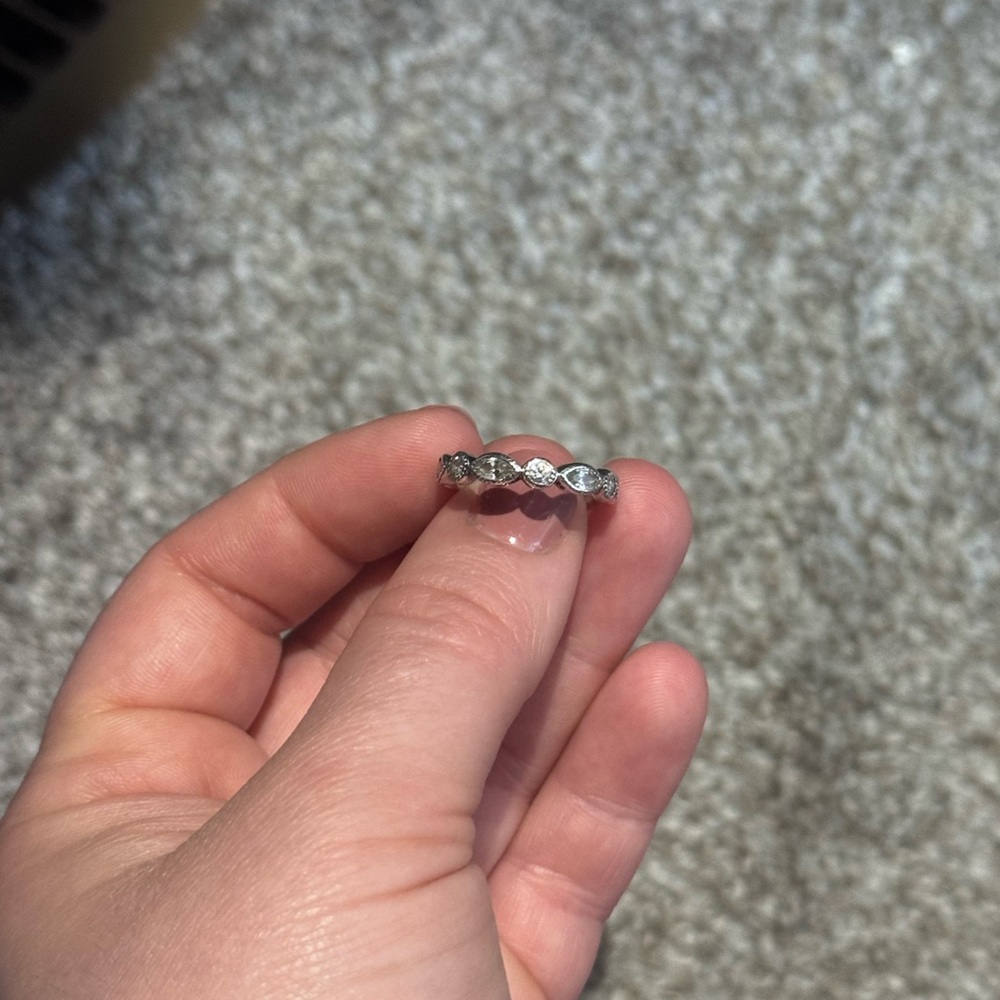 Pandora Silver Marquise CZ Ring